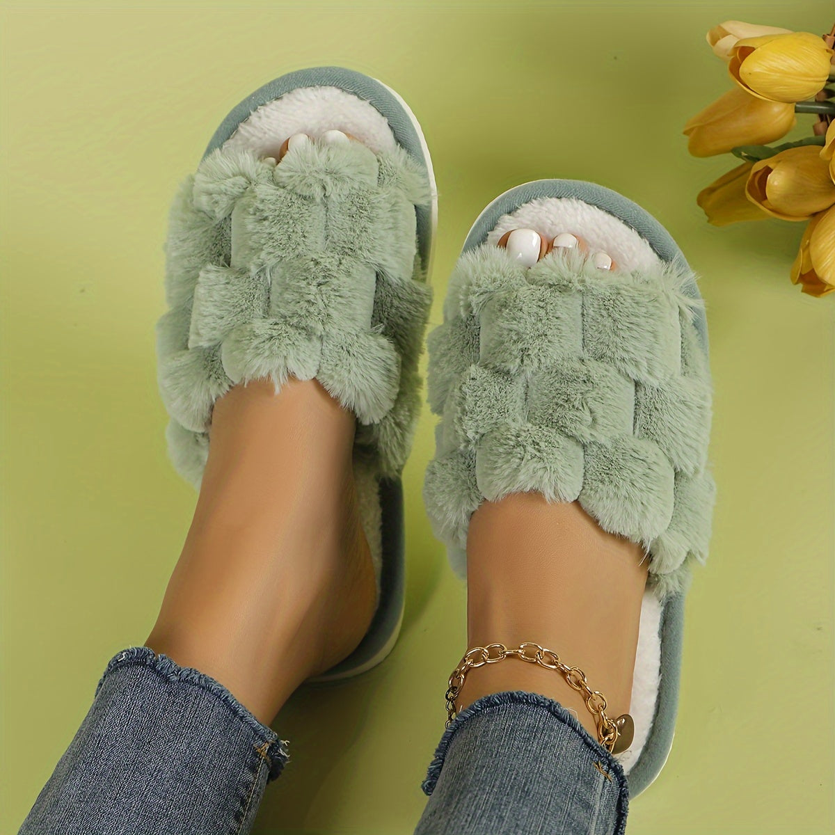 Léonie™ | Chaussons à carreaux