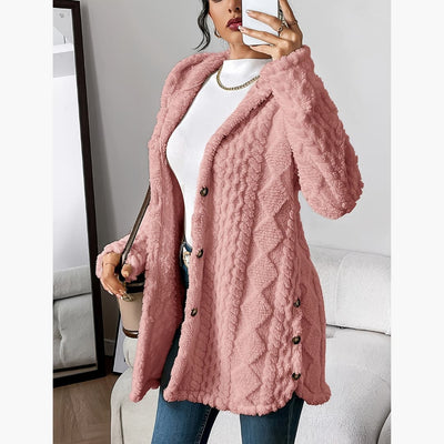Edith™ | Manteau léger à capuche teddy