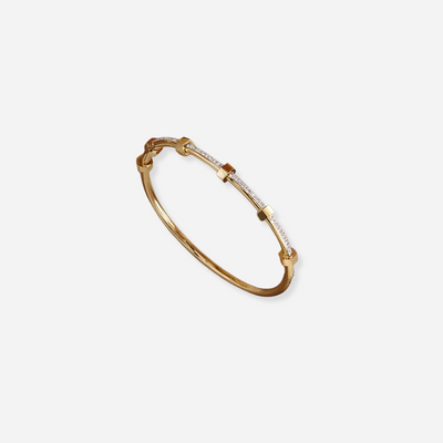 Madison™ | Bracelet Doré Moissanite