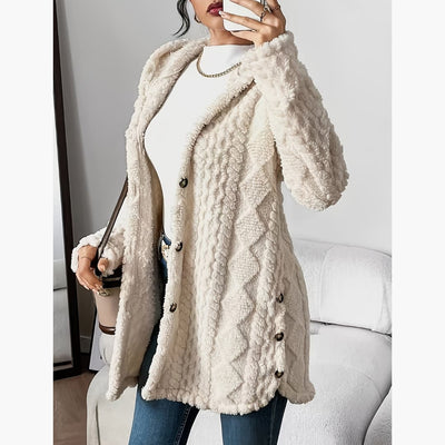 Edith™ | Manteau léger à capuche teddy