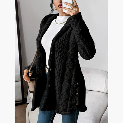 Edith™ | Manteau léger à capuche teddy