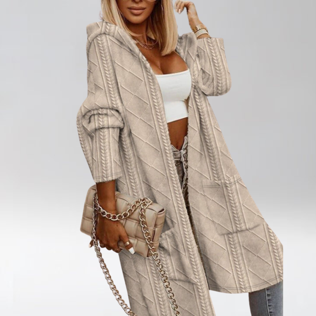 MONALISA™ | CARDIGAN CAPUCHE