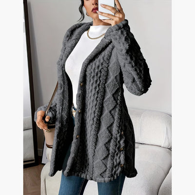 Edith™ | Manteau léger à capuche teddy