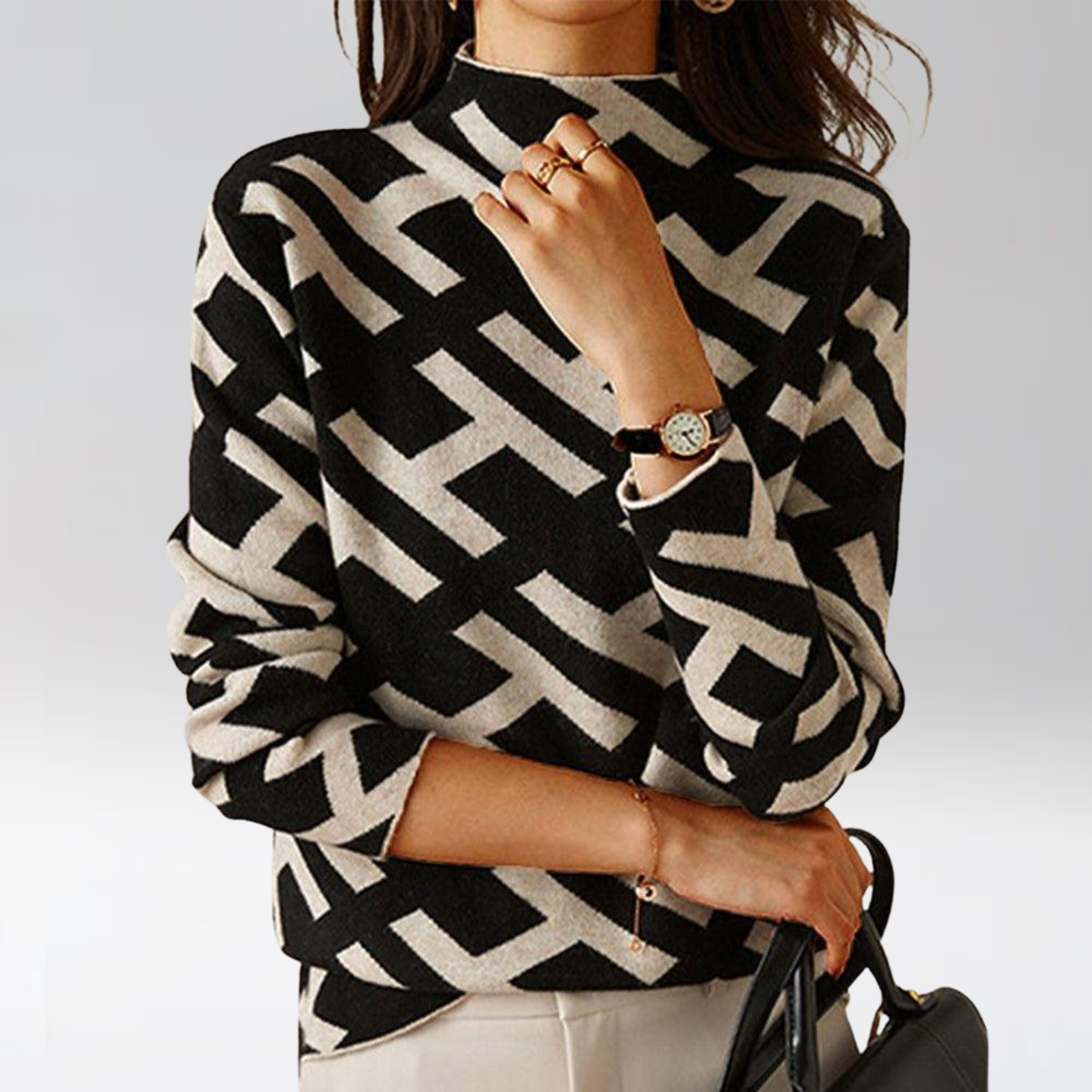 LAURA™ | PULL GÉOMÉTRIQUE