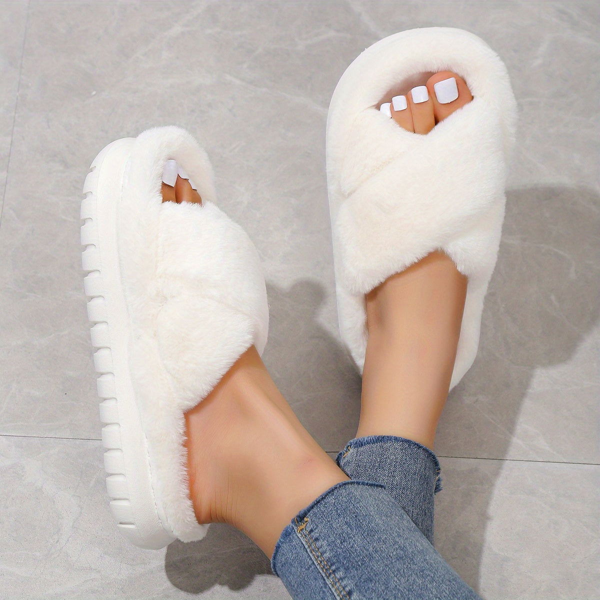 Élodie™ | Chaussons ouverts en laine