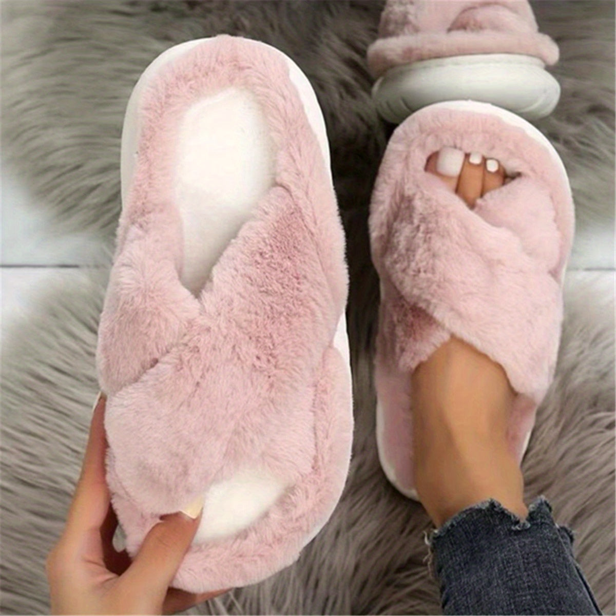 Élodie™ | Chaussons ouverts en laine