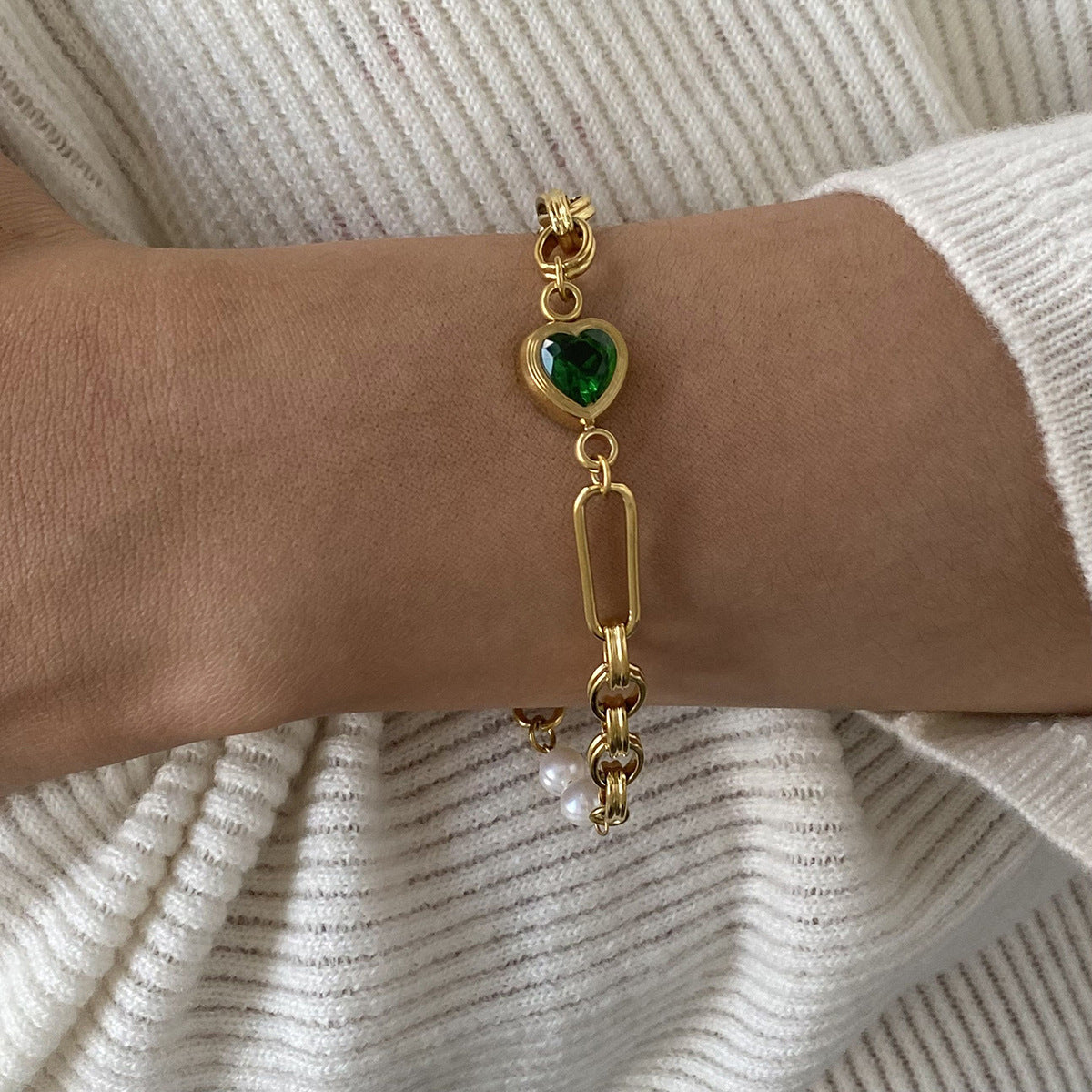 Maddison™ | Bracelet Maillons & Perles