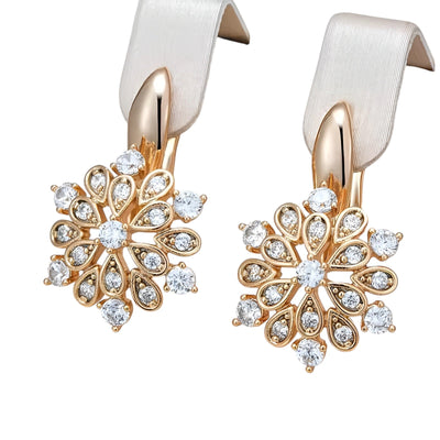 MANDALA™ | BOUCLES CRISTAL DORÉES