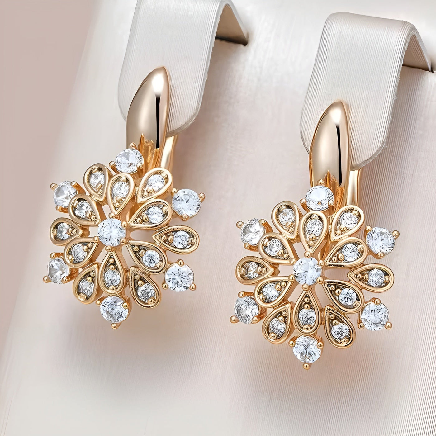 MANDALA™ | BOUCLES CRISTAL DORÉES