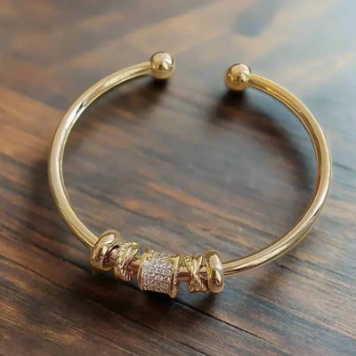 Liora™ | Bracelet Ajustable Charms Dorés