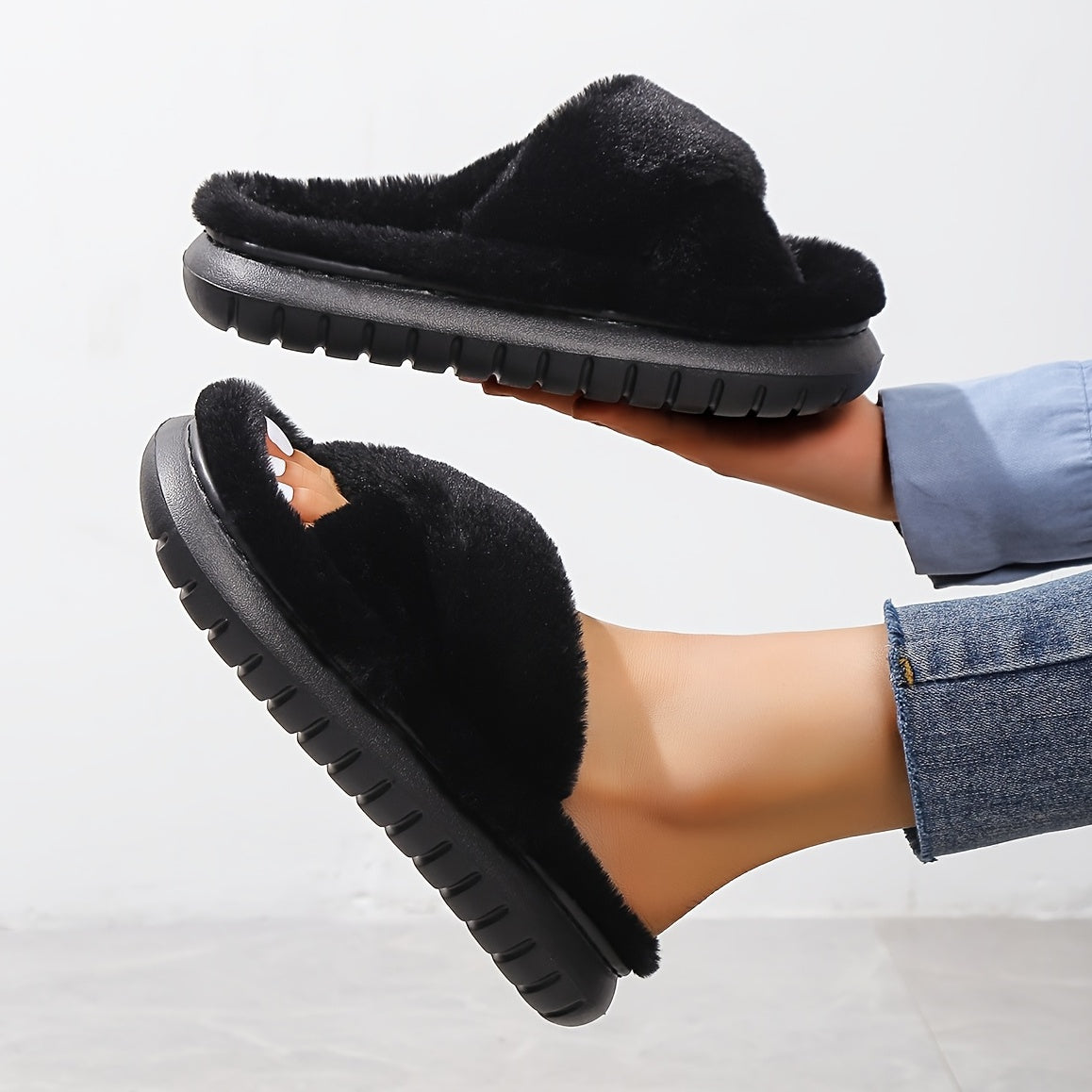 Élodie™ | Chaussons ouverts en laine