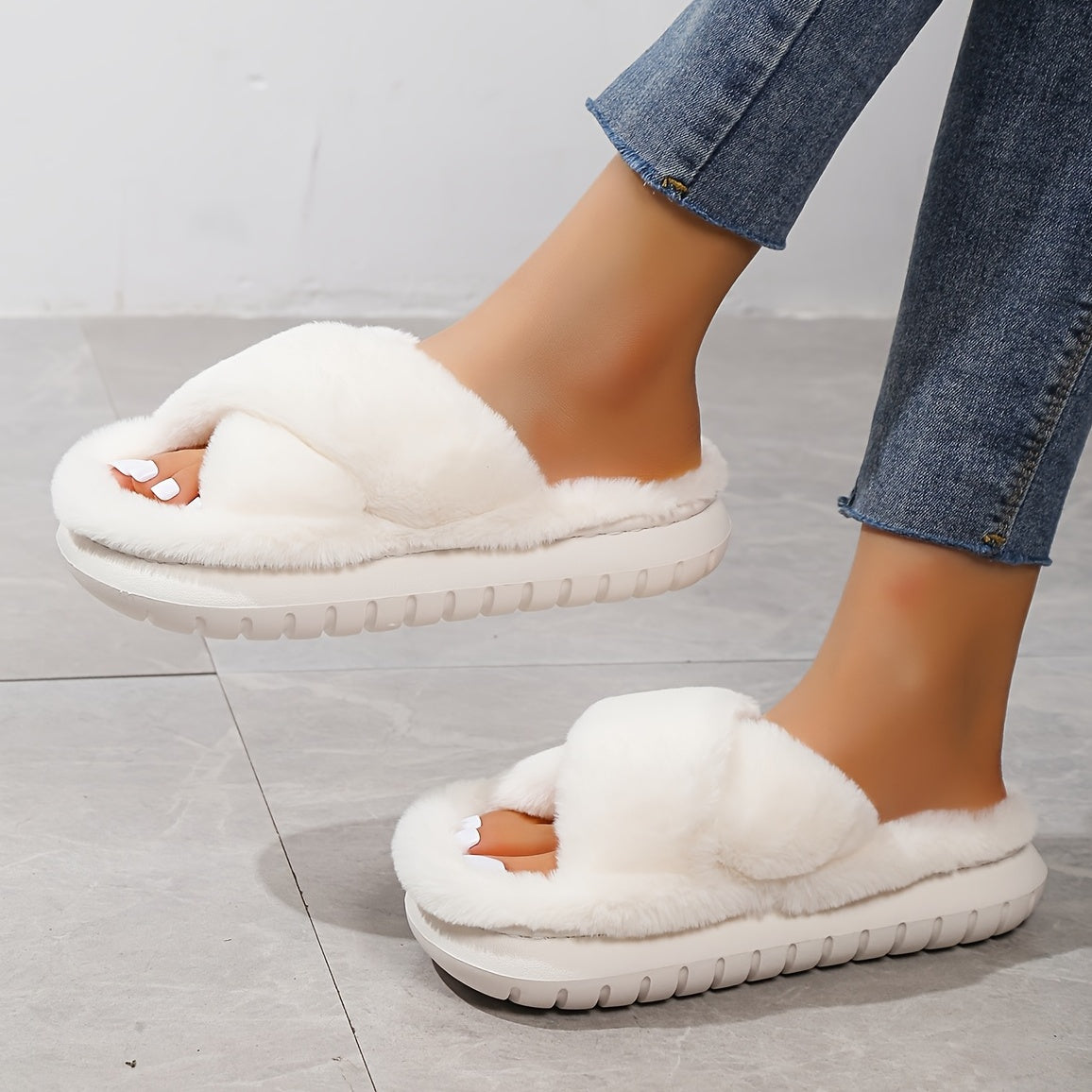 Élodie™ | Chaussons ouverts en laine