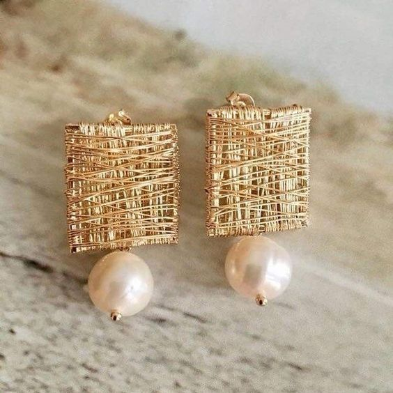CAMILLE™ | BOUCLES VINTAGE CARRÉES