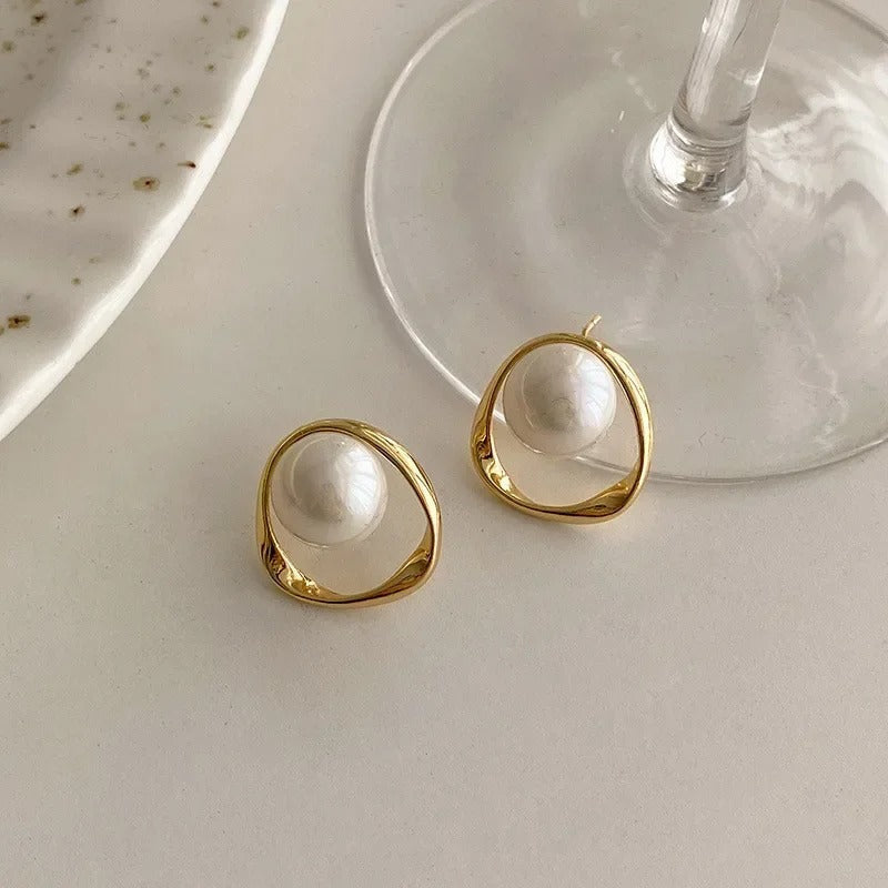 FABIENNE™ | BOUCLES VINTAGE PERLES
